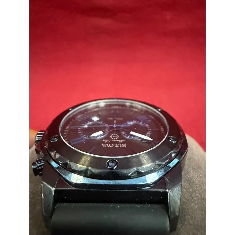 Bulova 98b308 Marine Star 44mm Chronograph Black/Blue Dial Wrist Watch PPS367068